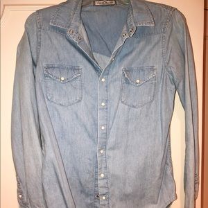 Denim button down shirt